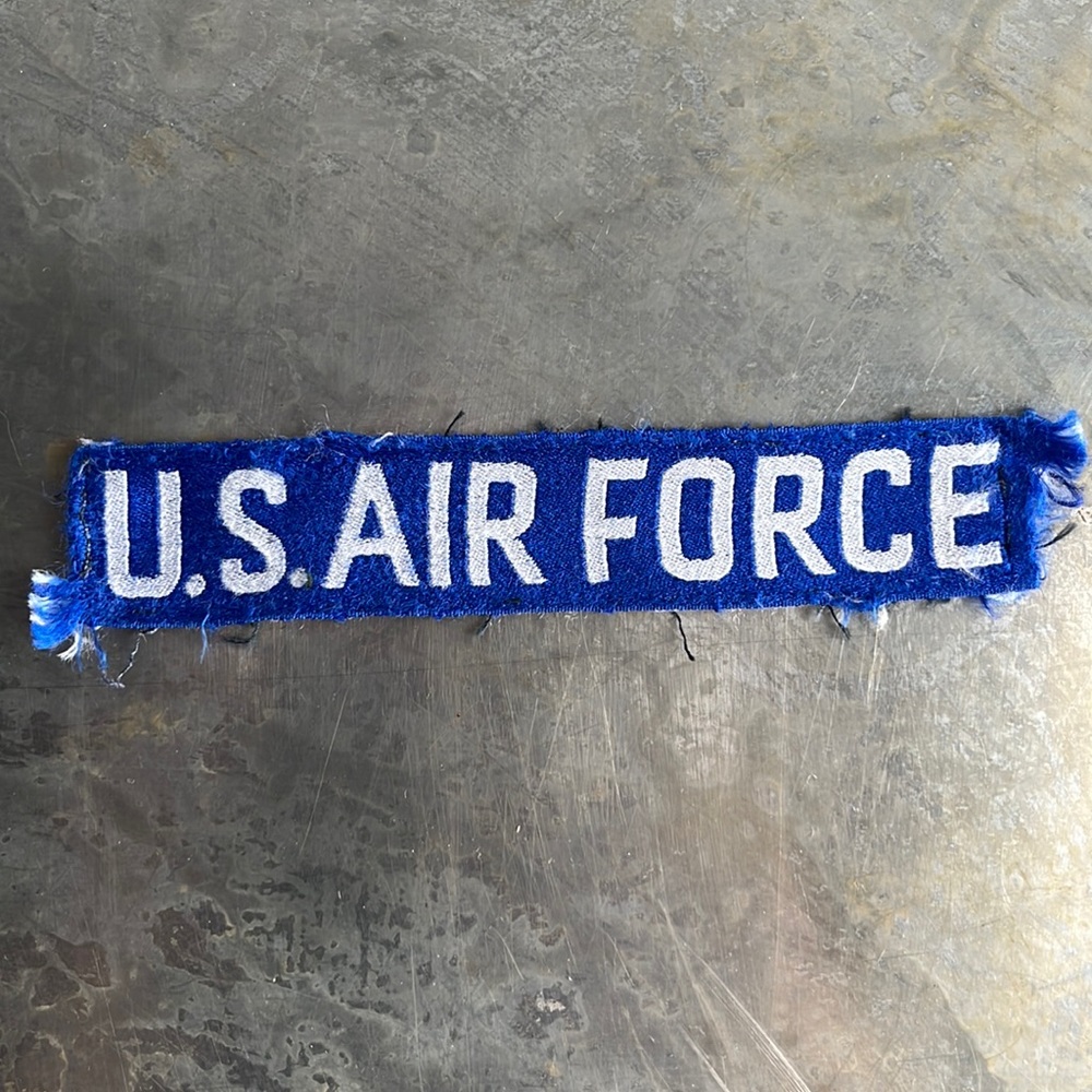 U.S. AIR FORCE blue tape patch, vintage